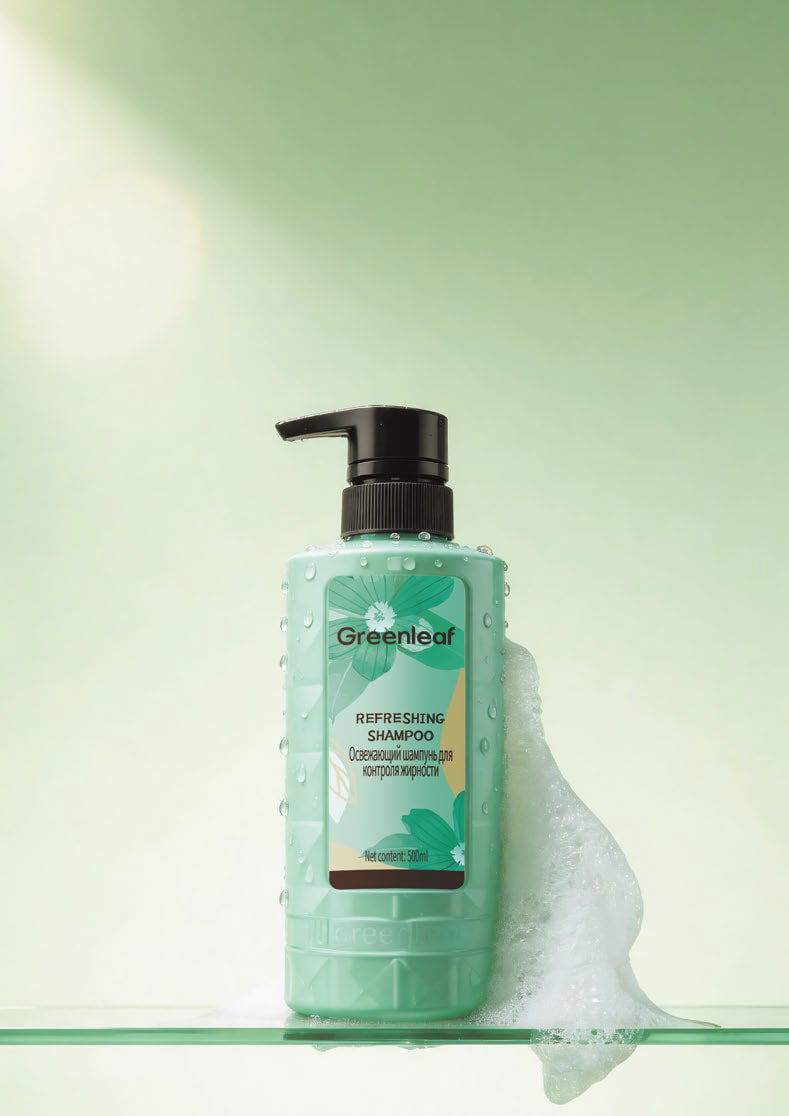GREENLEAF უსულფატო შამპუნი ცხიმიანობის კონტროლისთვის (500 მლ)