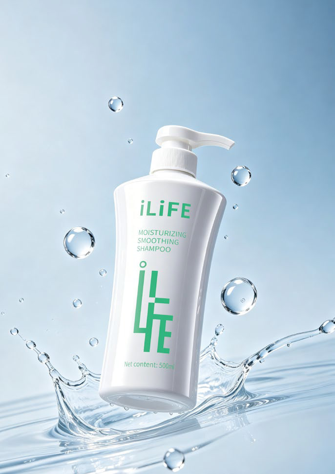 iLiFE დამატენიანებელი და დამარბილებელი შამპუნი (500 მლ)