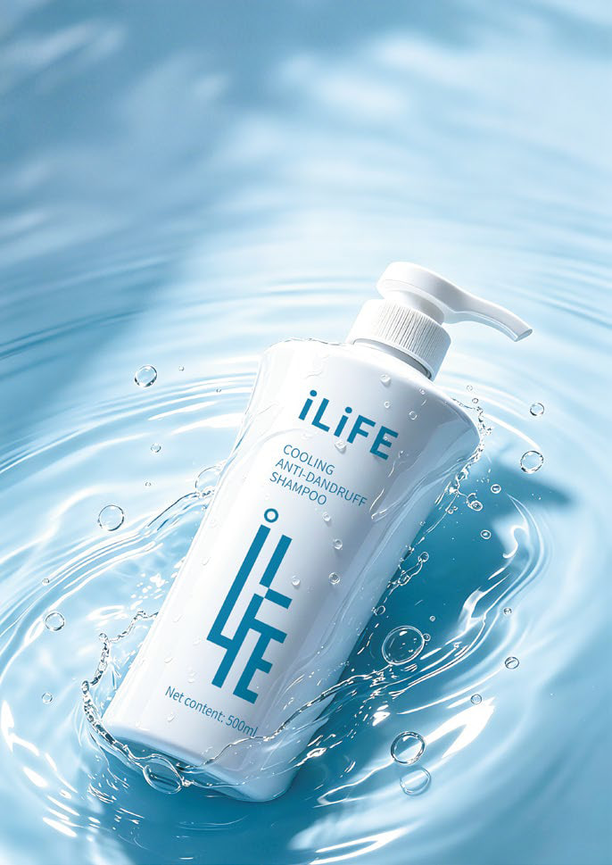 iLiFE გამაგრილებელი შამპუნი ქერტლის წინააღმდეგ (500 მლ)