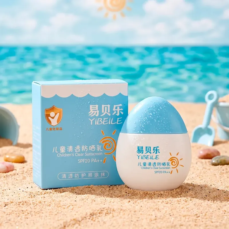 ბავშვური მზისგან დამცავი კრემი YIBEILE SPF20 PA++, 50 მლ
