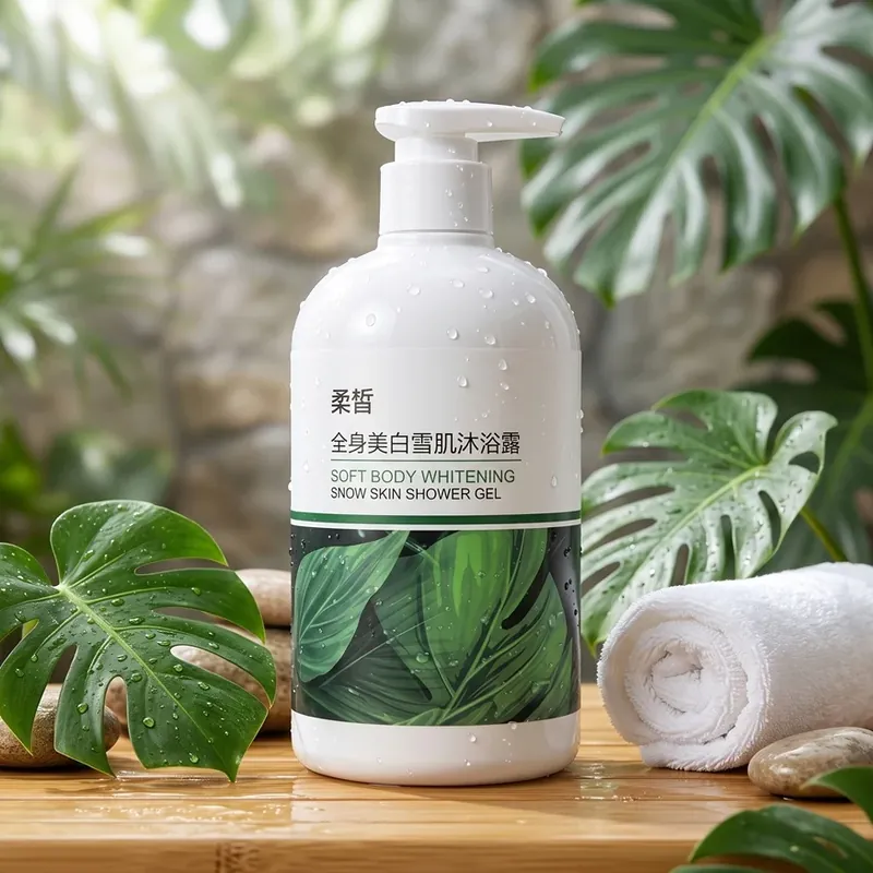 ნათების გელი შხაპისთვის ნიაცინამიდით Greenleaf, 500 მლ